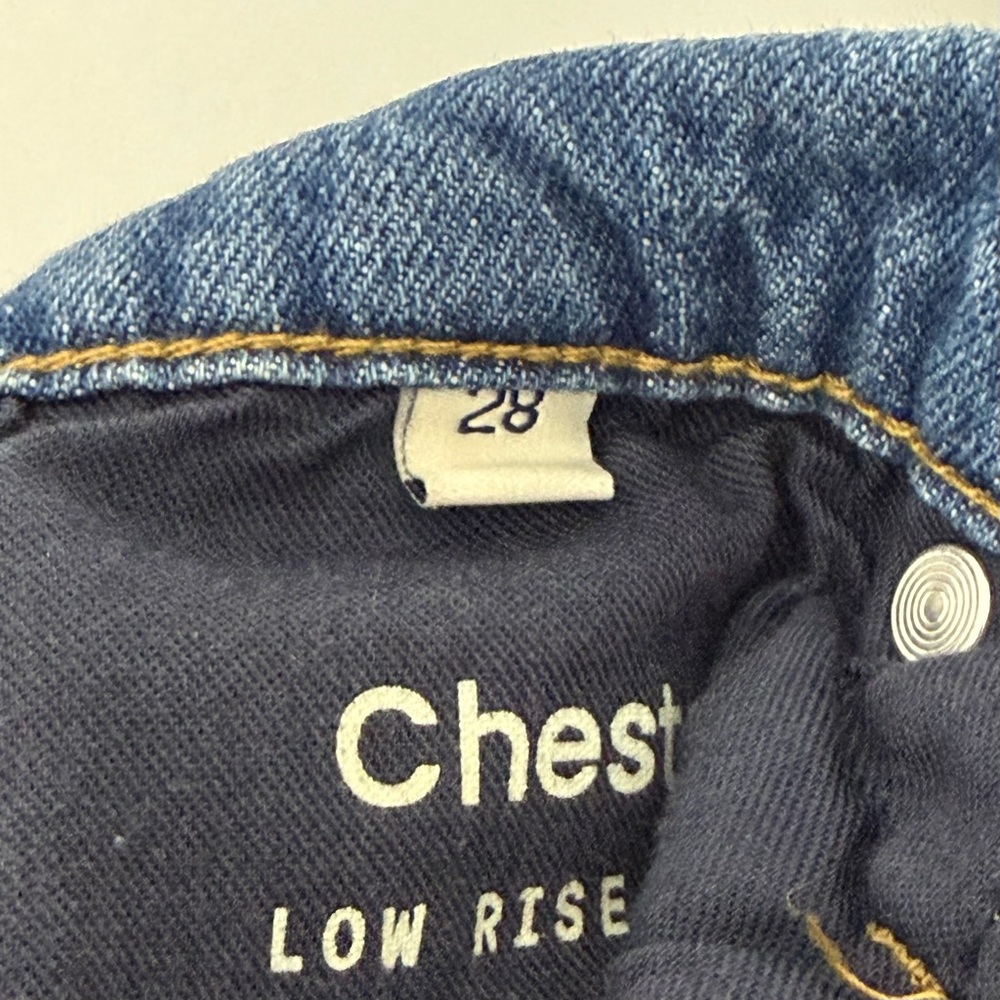 Oliver Logan Size 28 Chester Low Rise Slim Denim Jeans Button Fly Used - Picture 9 of 11